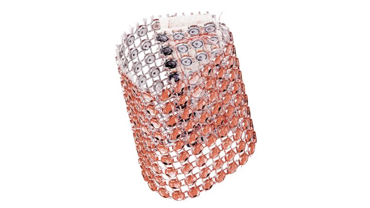 Rhinestone Velcro Sash Clip Napkin Ring - Rose Gold | Rental