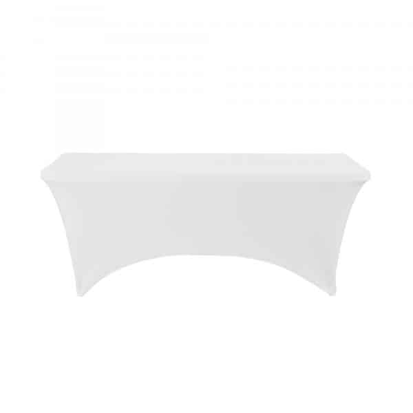 Decostar™ Spandex Table Covers 8' - White | Rental