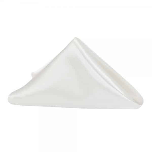 Sleek Satin Napkin 20"x20" - Ivory | Rental