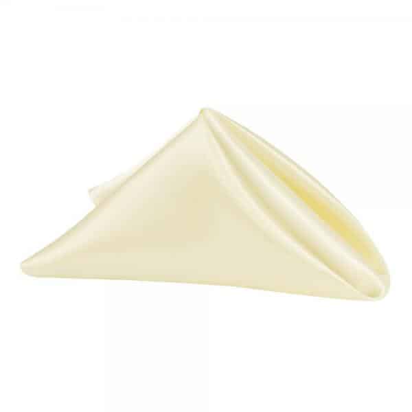Sleek Satin Napkin 20"x20" - Yellow | Rental