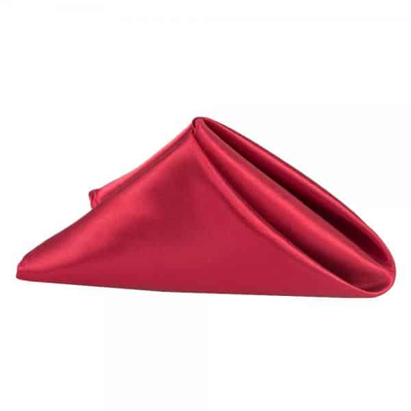 Sleek Satin Napkin 20"x20" - Burgundy | Rental