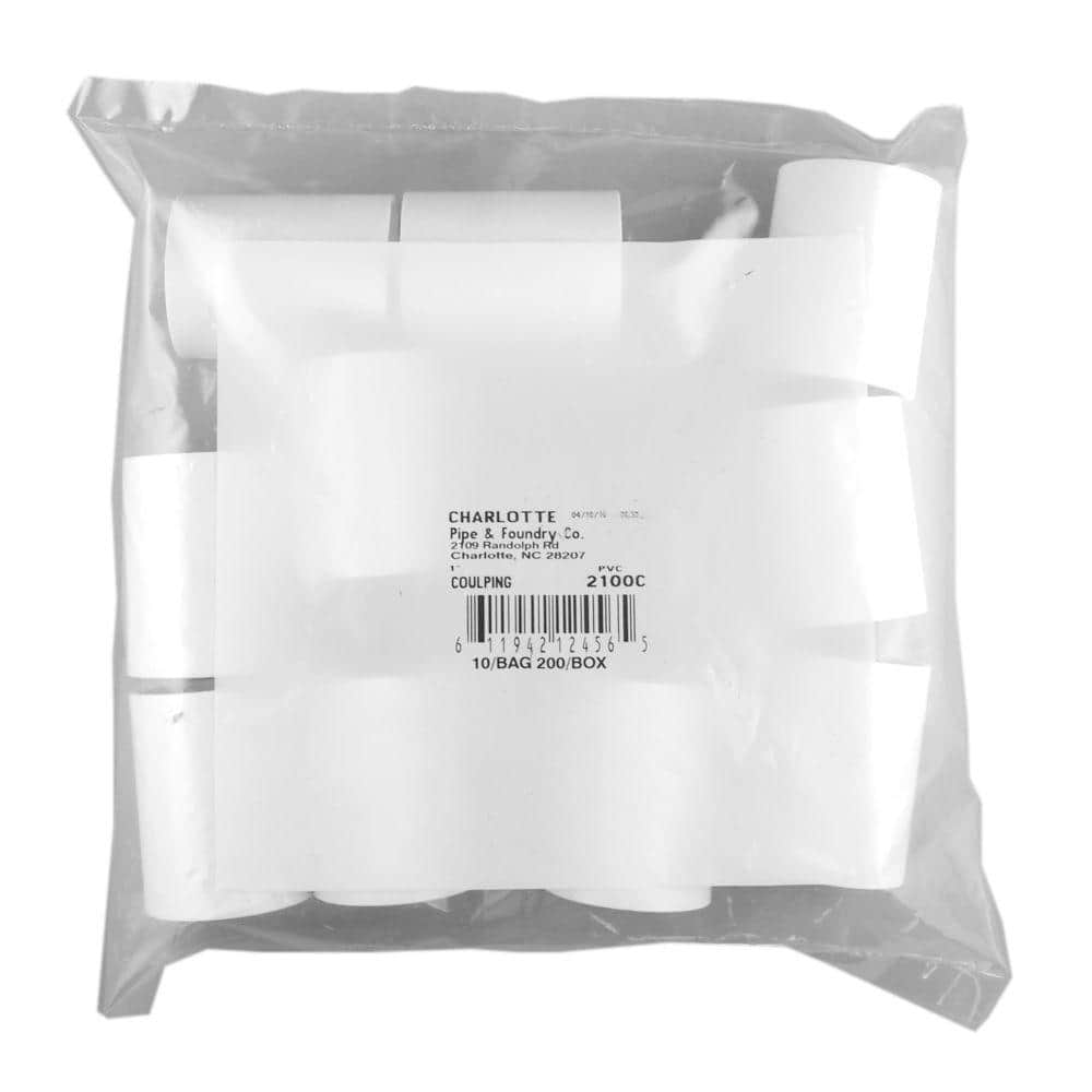 1 in. PVC Sch. 40 S x S Coupling (10-Pack) | Rental